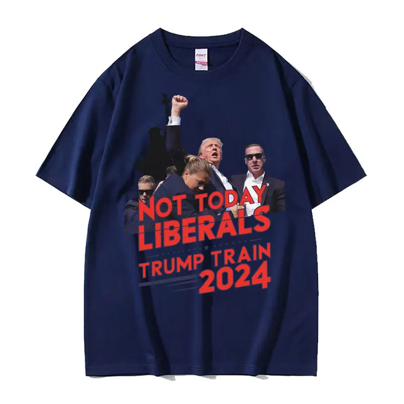 Trump Rally Trump Assassination T Shirt Fashion Gothic Fight Short Sleeve T Shirts Men Women Casual Cotton Oversized Tshirt Tops