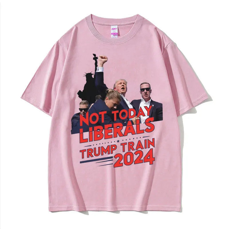 Trump Rally Trump Assassination T Shirt Fashion Gothic Fight Short Sleeve T Shirts Men Women Casual Cotton Oversized Tshirt Tops