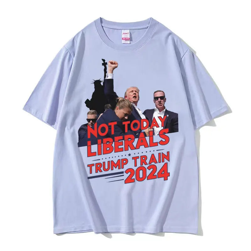 Trump Rally Trump Assassination T Shirt Fashion Gothic Fight Short Sleeve T Shirts Men Women Casual Cotton Oversized Tshirt Tops