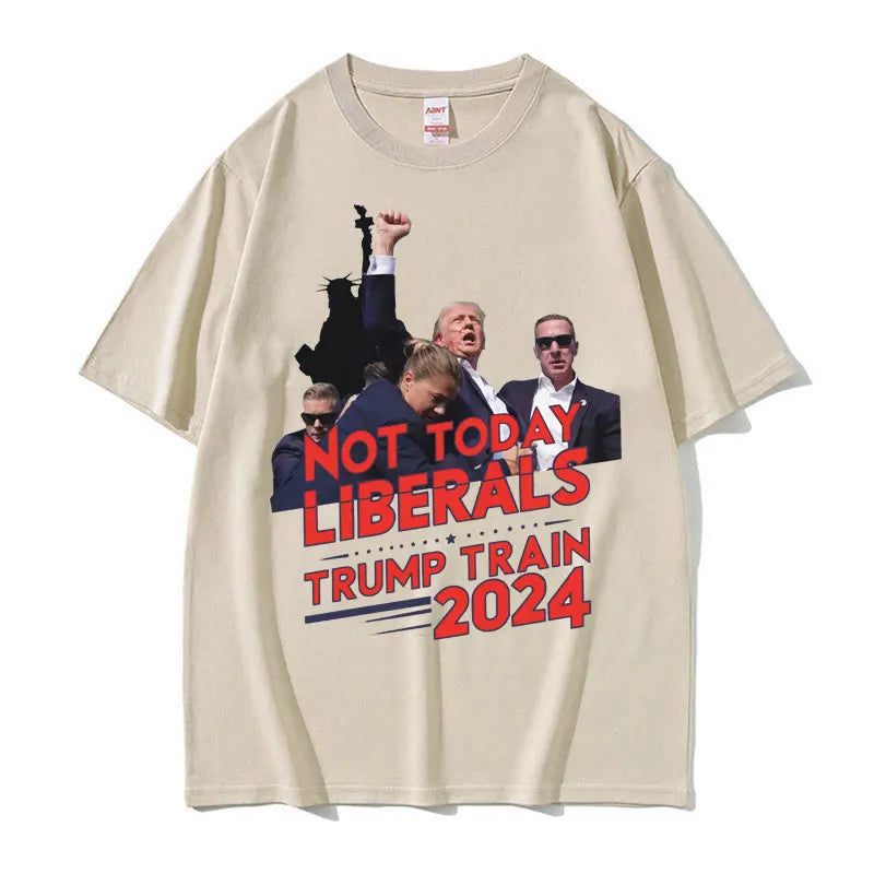 Trump Rally Trump Assassination T Shirt Fashion Gothic Fight Short Sleeve T Shirts Men Women Casual Cotton Oversized Tshirt Tops